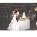 Cake table with flowers