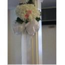 Church pew flowers
