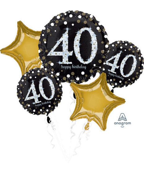 40th Balloon Bouquet
