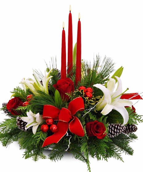 Holiday  Candle Centerpiece