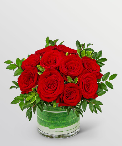 Red Roses in Low Cylinder