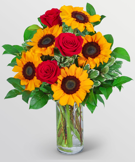 Rosy Sunflowers