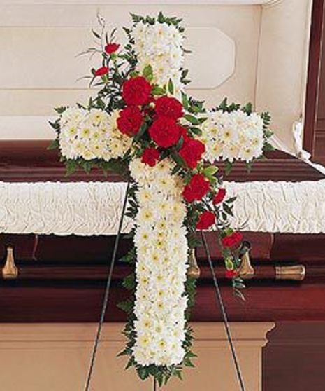 Cross with Carnations