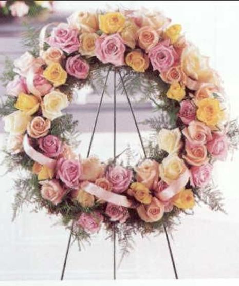Roses Funeral Wreath