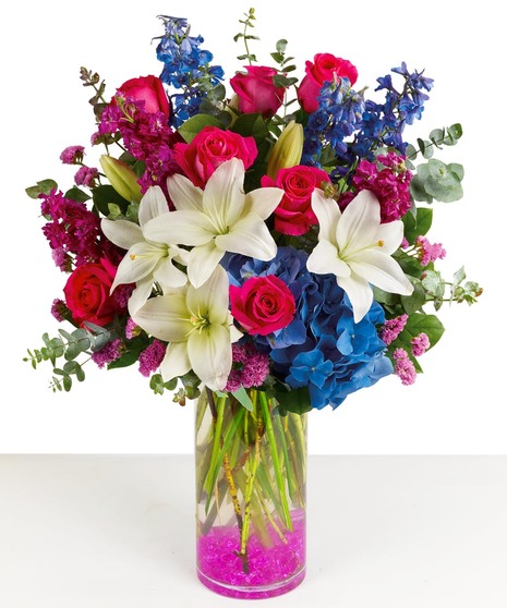 Magenta Magic Floral Bouquet - Same-day Flower Delivery